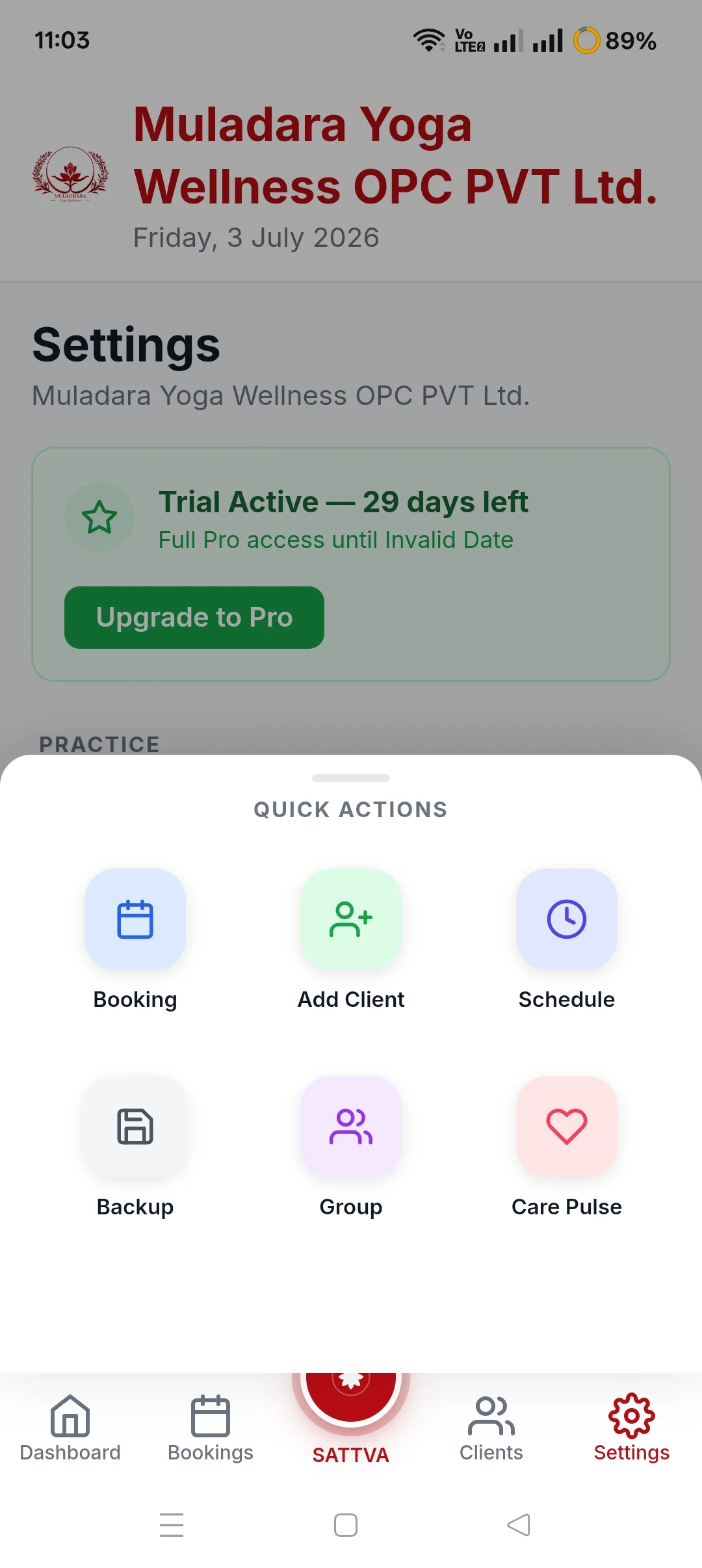 Sattva quick icons for the better user friendly access